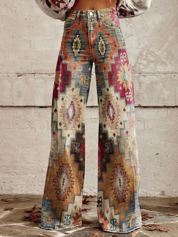 Estella™ | Wijde Boho Vintage Broek