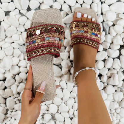 INDIGO | Boho slippers