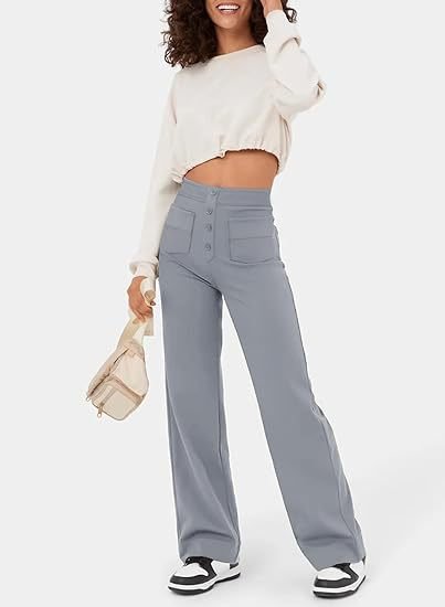 Floor | High-waisted elastische casual broek